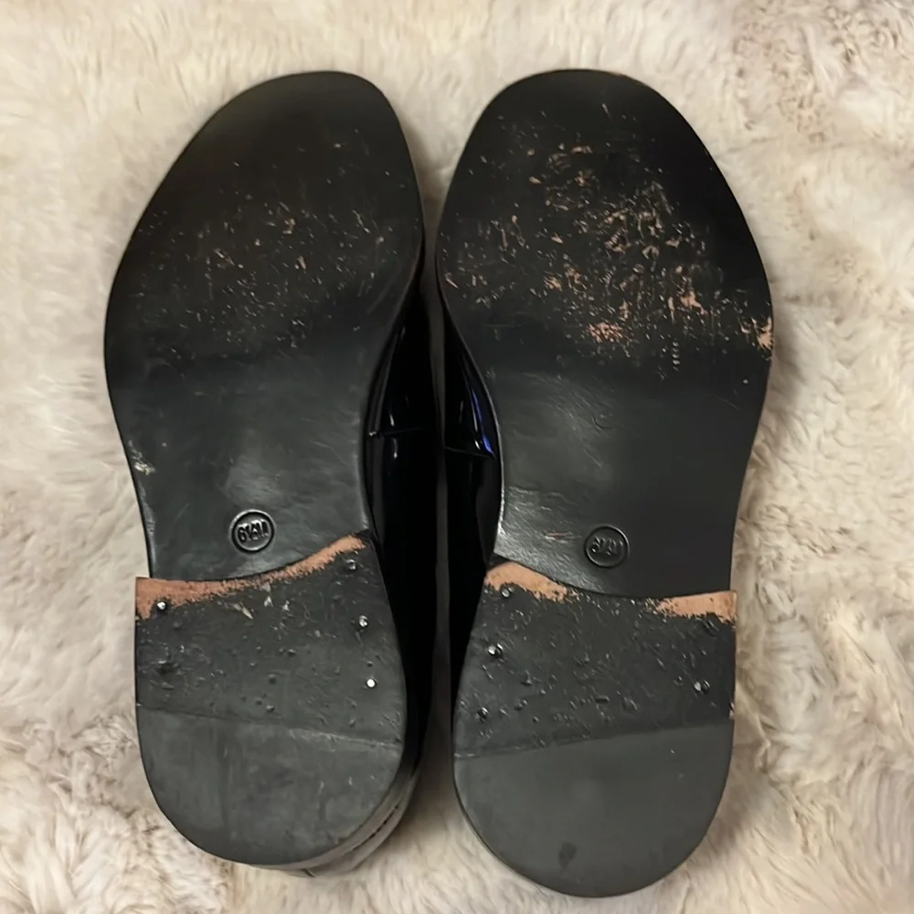 John W. Nordstrom Black Patent Leather Maestro Slip On Tuxedo Mens Dress Shoes